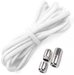 Sireturi elastice fara legare 100 cm Gonga® Alb 