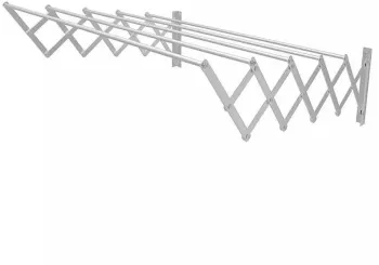 Uscator Rufe SIKS din Aluminiu Extensibil Prindere pe Perete Kit Montare Inclus 5 bare x 60 cm 