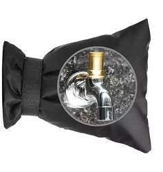 Husa de protectie pentru robinet de exterior impotriva inghetului Gonga® Negru 