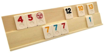 Joc De Societate Remi SIKS Cu Tabla Din Lemn Si Piese Din Plastic 