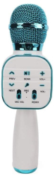 Microfon Karaoke Wireless SIKS Portabil Boxa Integrata Card Micro SD USB Radio FM Inregistrare Multifunctional Alb - Albastru