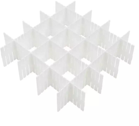 Organizator modular pentru sertare 5 elemente Gonga® Alb 