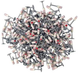 Set Cuie SIKS Tip Ciuperca Pentru Pistol Cu Autopropulsare 100 Bucati 7.2 mm Alb/Argintiu