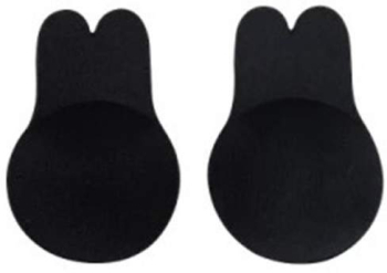 Sutien Invizibil SIKS Cu Silicon Autoadeziv Efect Push-Up Fara Bretele Reutilizabil Marime Universala Negru 