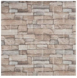 Tapet 3D Autoadeziv SIKS® model piatra in relief bej design modern rezistent la apa usor de curatat dimensiuni 77x70cm 