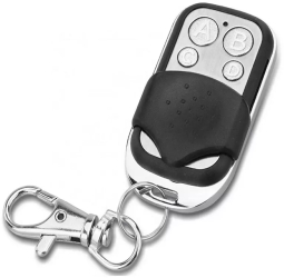 Telecomanda universala cu auto-invatare cu 4 canale cod fix 433 92 MHz Negru/Argintiu