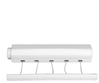 Uscator SIKS De Rufe Retractabil Extensibil 4 Sfori De 3 2 Metri Lungime Cu Montare Pe Perete Alb 