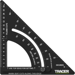 Rigla de masurare reglabila TRACER APS7 PROSQUARE 16cm din Aluminiu 