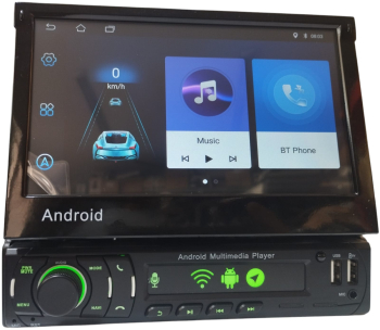 Mp5 Player Auto 1 Din Ecran Retractabil USB Touch Screen Bluetooth 