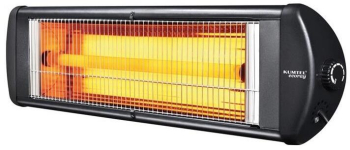 Radiator electric cu infrarosu 2500W Termostat Cu corp metalic IP20 Culoarea Negru