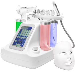 Aparat Cosmetic 8 in 1 Jet Hidroxigen Micro Bule Indepartare Puncte Negre Dermoabraziune Curatare Hidratantare Lifting Saloane Indepart 