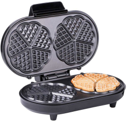 Aparat pentru vafe/gofre First-Austria FA-5305-2 Dubla 1000 W Termostat Acoperire neaderenta Negru 