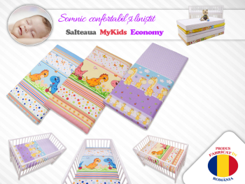 Saltea Fibra Cocos MyKids Economy II Color Diverse Modele 110x65x08 cm 