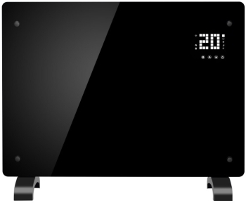 Soba convector Elite WGPHD-18 1800W Panou din sticla 50 C Wi-Fi Timer Ecran LED Negru