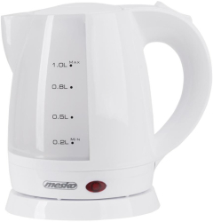 Fierbator Mesko MS 1276 1 L 1600 W Oprire automata Alb 