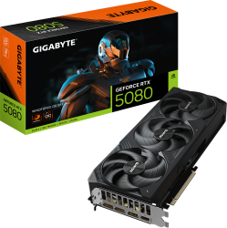 Placa video GIGABYTE WINDFORCE OC SFF NVIDIA GeForce RTX 5080 16GB GDDR7 256 bit DLSS 4 