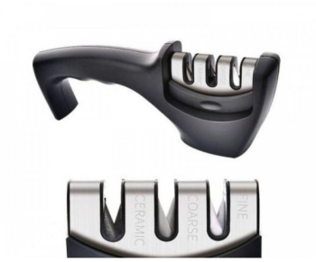 Ascutitor de cutite Bohmann BH 02-703 3 sisteme de ascutire otel tungsten ceramica negru 