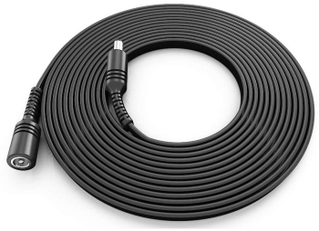 Cablu de Alimentare Extensie Mufata de 20m MRG M1168 Mufat Mama - Tata 5.5mm Universal Pentru Camera de Supraveghere Pana la 57V Negru 