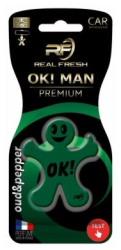 Odorizant auto Real Fresh OKMAN Premium Polimer Oud&Pepper 
