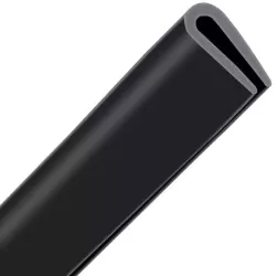 Ornament negru de protectie pentru usa tip U 2 x 65cm 
