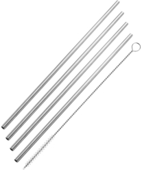 Paie metalice cu perie Fackelmann 54855 4 buc + 1 24 cm Diametru 5 mm Otel inoxidabil Argintiu 