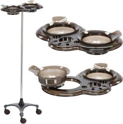 Asistent de coafor cu carucior pe roti pentru vopsire T0150 masa pe trepied pentru salonul de infrumusetare 