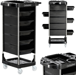 Asistent de coafor cu carucior pe roti pentru vopsire X8-2 la salonul de infrumusetare dulap cu sertare 