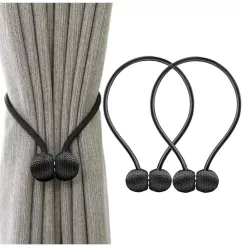 Bratara magnetica de prindere perdele/draperii model BLACK BALLS