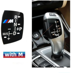 Emblema capac joystick schimbator M BMW X1 X3 X5 X6 M3 M5 F01 F10 F30 F35 F15 F16 F18 5cm 