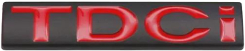 Emblema TDCI pentru Ford negru cu rosu 