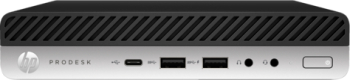 HP ProDesk 600 G5 Mini PC Intel Core i3-9100t 3.10 GHz 8GB DDR4 128 GB SSD Windows 10 OEM 