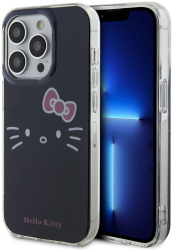 Husa pentru iPhone 14 Pro - Hello Kitty Hardcase IML Kitty Face HKHCP14LHKHLK - Black 