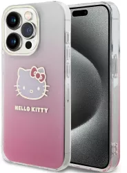 Husa pentru iPhone 14 Pro Max - Hello Kitty Hardcase IML Gradient Electrop Kitty Head HKHCP14XHDGKEP - Pink 