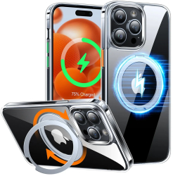 Husa pentru iPhone 15 Pro - Torras Ostand Pro Series - Clear 