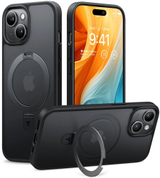 Husa pentru iPhone 15 - Torras Ostand Series - Black 