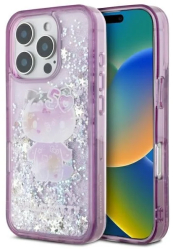 Husa pentru iPhone 16 Pro - Hello Kitty Hardcase Liquid Glitter 50TH Anniversary Party HKHCP16LL50PPU - Purple 