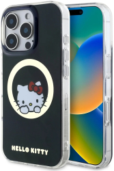 Husa pentru iPhone 16 Pro Max - Hello Kitty Hardcase IML Sweet Kitty MagSafe HKHMP16XHSWKK - Black 