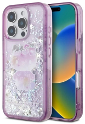 Husa pentru iPhone 16 Pro Max - Hello Kitty Hardcase Liquid Glitter 50TH Anniversary Party HKHCP16XL50PPU - Purple 