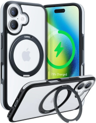 Husa pentru iPhone 16 - Torras Ostand R Fusion Series - Black 