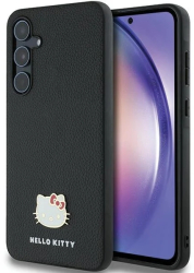 Husa pentru Samsung Galaxy A55 5G - Hello Kitty Hardcase Metal Logo Kitty Head HKHCSA55PGHDLMK - Black 