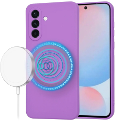 Husa pentru Samsung Galaxy A56 5G - Techsuit SoftFlex MagSafe - Purple 