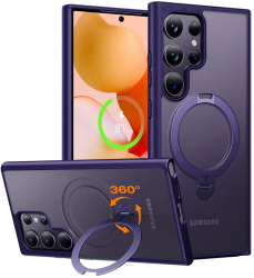 Husa pentru Samsung Galaxy S24 Ultra - Torras Ostand Spin Series - Purple 