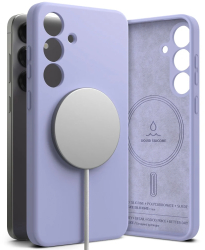 Husa pentru Samsung Galaxy S25 Plus - Ringke Silicone Magnetic MagSafe - Lavender 