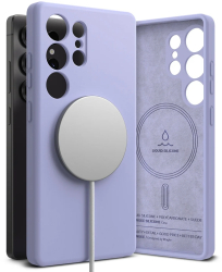 Husa pentru Samsung Galaxy S25 Ultra - Ringke Silicone Magnetic MagSafe - Lavender 