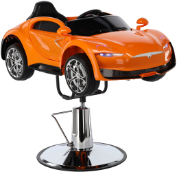 Scaun de frizerie pentru copii masinuta model 5219-a-orange 