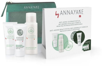 Set gel de curatare a tenului 30 ml + crema faciala anti-rid 50 ml + ser facial anti-imbatranire 30 ml Annayake Wakame