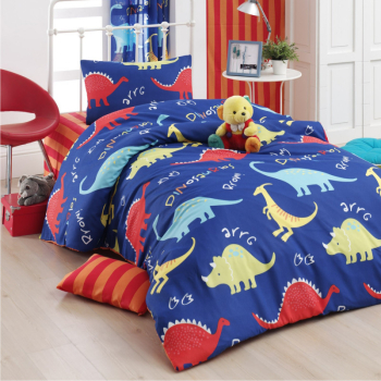 Set lenjerie de pat copii Eponj Home 143EPJ1786 3 bucati Plic 160x220 Lenjerie 160x240 Fata de perna 50x70 Bumbac/poliester Multicolor 