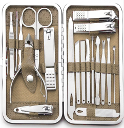 Set de manichiura foarfeca foarfece set de manichiura Penseta Foarfeca Pila 42068-CREAM 