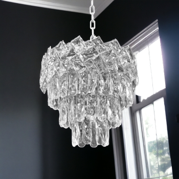 Candelabru Cristal Jericho 3 x E27 Argintiu