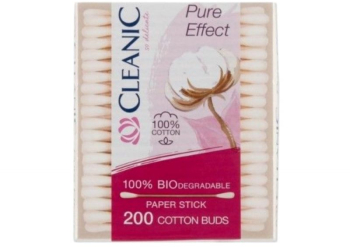 Betisoare de Urechi Bio CLEANIC Bumbac Bio 200 Buc/Set 